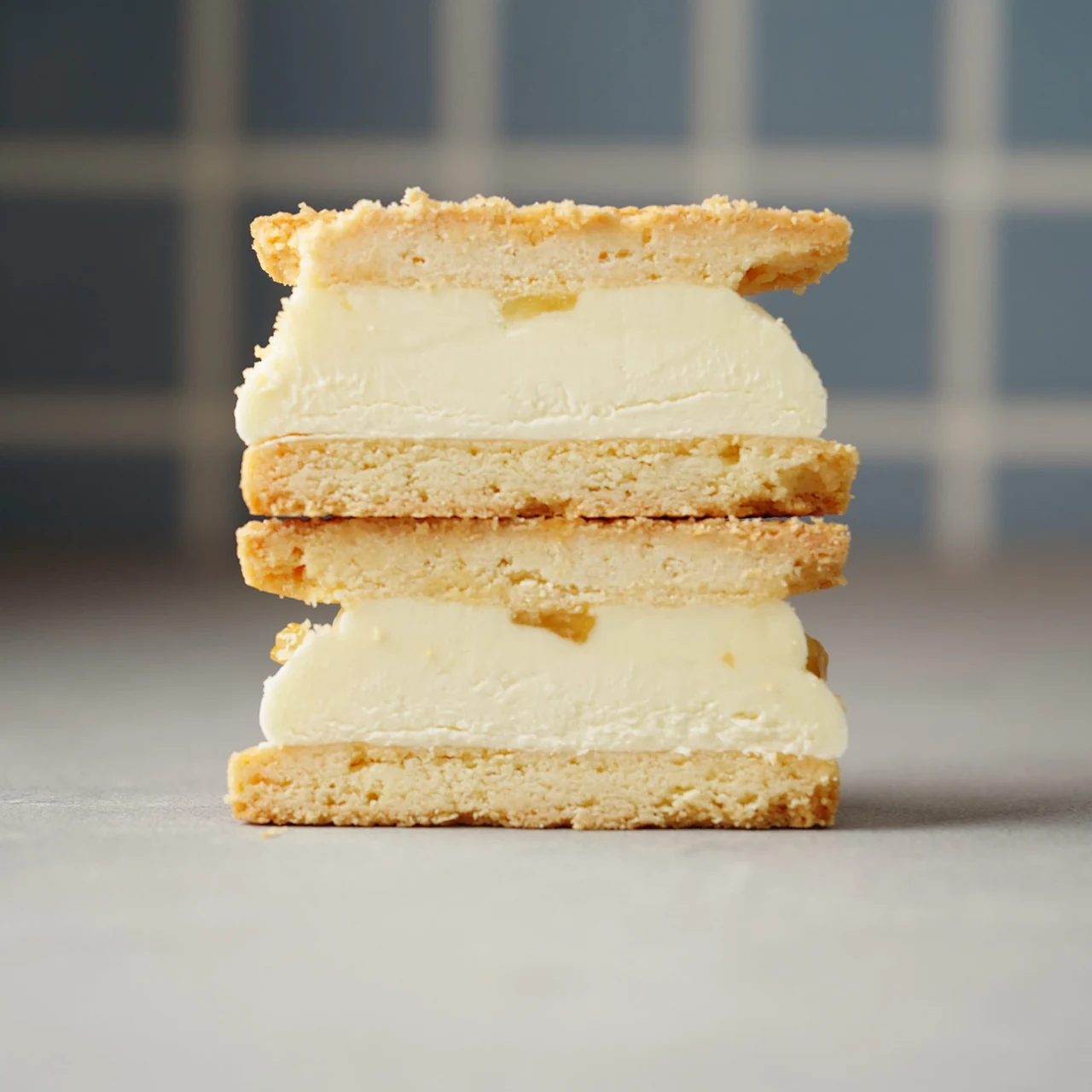 レモンのバターサンドの断面