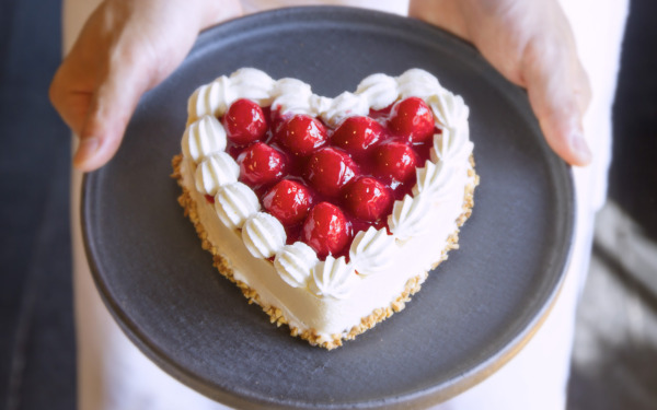 ハート形木苺レアチーズケーキ 商品写真 2