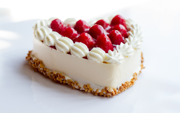 ハート形木苺レアチーズケーキ 商品写真 3